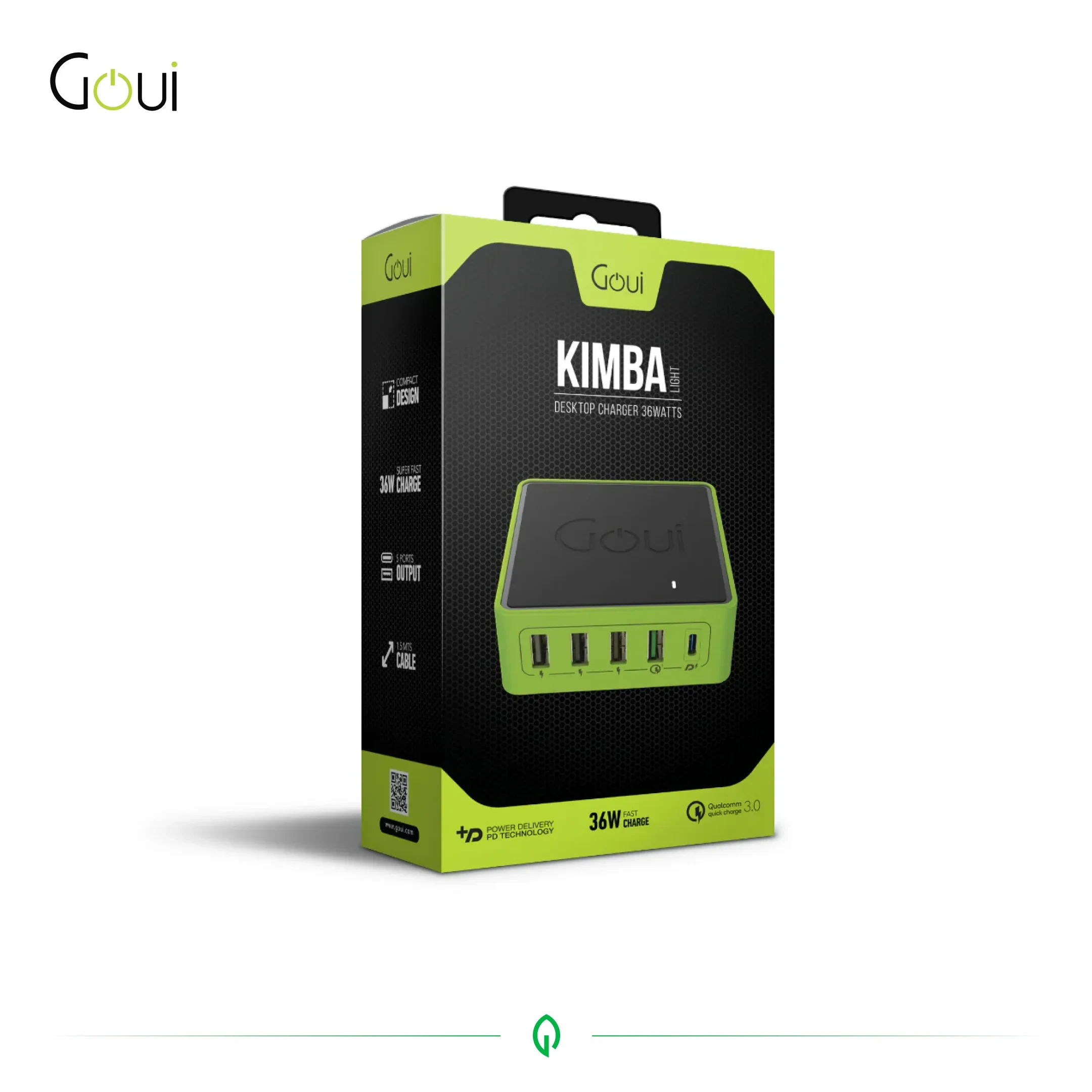 Goui KIMBA Lite Chargeur de Bureau 5 ports 36W